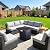 LEGACY HEATING Zeta 1 Propane Fire Pit Table, 50,000BTU Outdoor Gas Fire Pit, 2 in 1 Firepit Table w/Lid, Lava Rock, ETL Certified 28in Steel Fire Table add Warmth to Parties on Backyard, Black