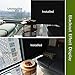 VELIMAX Static Cling Total Blackout Window Film Privacy Room Darkening Window Tint Black Window Cover 100% Light Blocking No Glue (17.7 x 157.4 inches)
