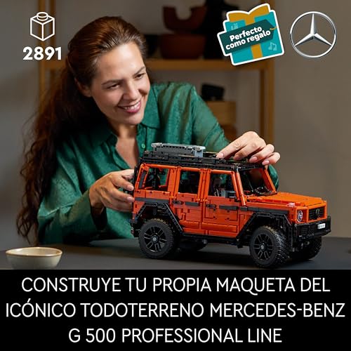 Miniatura 2 de LEGO Technic Mercedes-Benz G 500 Professional Line Kit de Construcción, Maqueta de Coche Clase G para Adultos, Regalo para Hombres y Mujeres Fans de los 4x4, Decoración del Hogar 42177