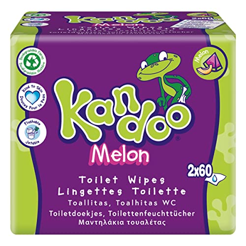 Kandoo TOALLITAS HÚMEDAS MELON 2x60 ud