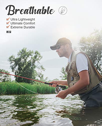 Dark Lightning Breathable Insulated Chest Waders, Perfect For 4 Seasons Fly Fishing Stocking Foot Waders For Men And Women #TOP2