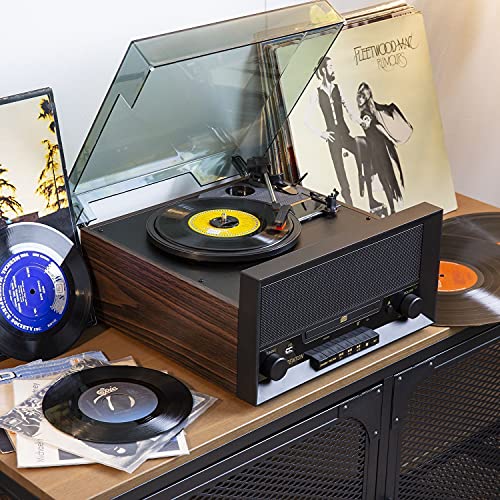 Fenton RP135W – Platine Vinyle CD, Platine Vinyle et Lecteur CD, Technologie Bluetooth, 3 Vitesses de disques 33, 45 et… - Les Beatles, Paul McCartney, John Lennon, RIngo Starr, George Harrison Fenton RP135W - Platine Vinyle CD, Platine Vinyle et Lecteur CD, Technologie Bluetooth, 3 Vitesses de disques 33, 45 et… – Image 6
