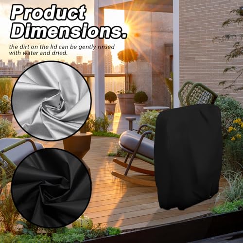 Vegena Funda protectora para sillas plegables y apilables de jardín 4
