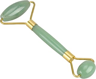 BAWHO Rodillo de Masaje Jade Rostro Delgado de Cristal Antiarrugas de Celulitis Verde 1 Piezas (Color : No box-01)