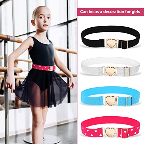 Adorainbow 4 peças cinto elástico infantil decorativo cinto infantil meninas cinto elástico para cri