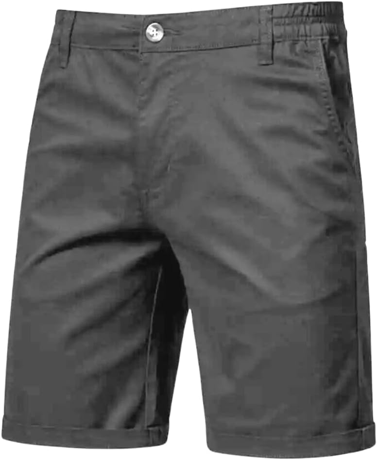 Bermuda De Sarja Masculina Slim Color Alfaiataria Sport Fino de Algodão com Elastano Diversas Cores