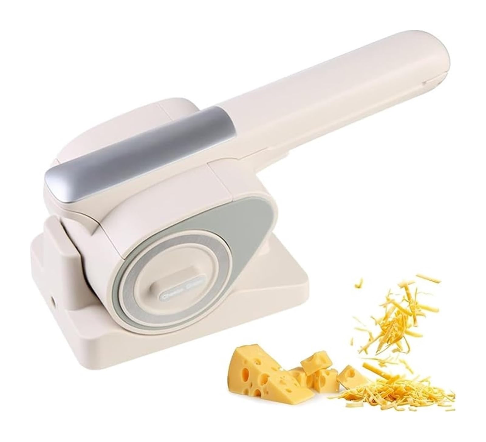 Grattugia elettrica senza fili per formaggio e affetta rotativa, trituratore portatile ricaricabile con 2 tamburi intercambiabili per formaggio, noci, cioccolato e verdure