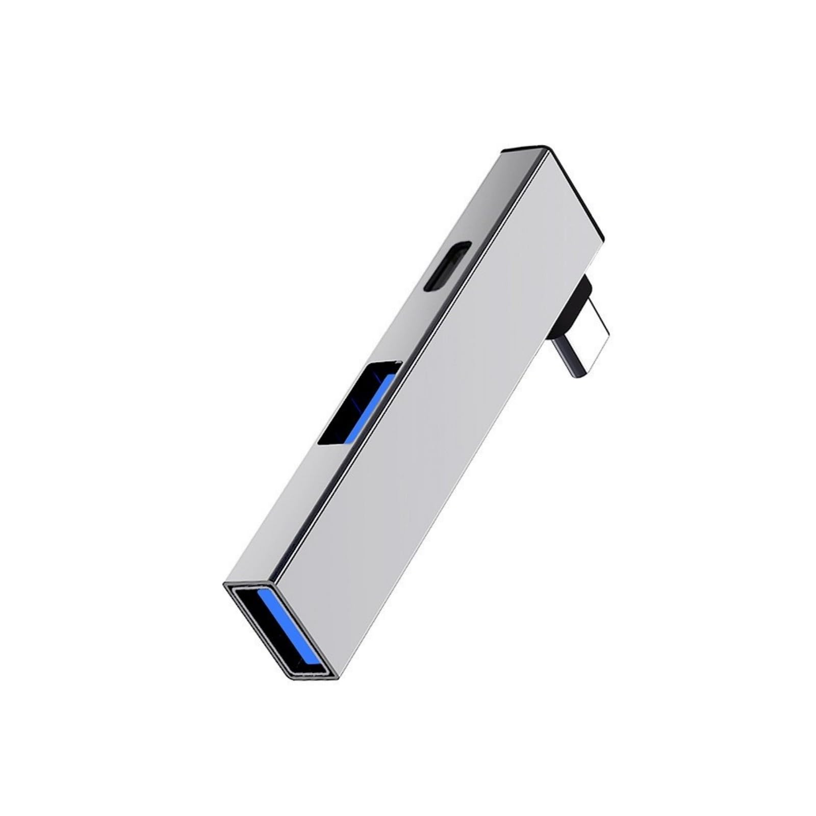Aluminum USB C Splitter Type C to Type C and Double USB Port Hubs Compatible for Window OS