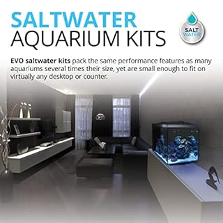 Fluval Evo XII Saltwater Aquarium Kit, 13.5 Gal. – Saltwater Fish Tank with Reef-Capable LED, Efficient 3-Stage Filtration and Seamlessly Integrated Hardware