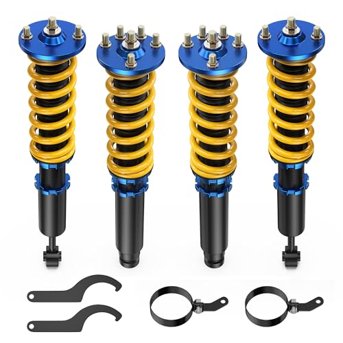 AUTOSTARSHIP Height Adjustable Coilover Lowering Kit Compatible for 2003-2007 Honda Accord LX EX DX SE (CM4/CM5/CM6 Sedan, CM7/CM8 Coupe) 2004-2008 Acura TSX Suspension Coil Spring Strut Shocks (4pcs)