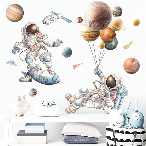 Vinilos Decorativos Astronautas Cielo Estrellado 30x90 cm