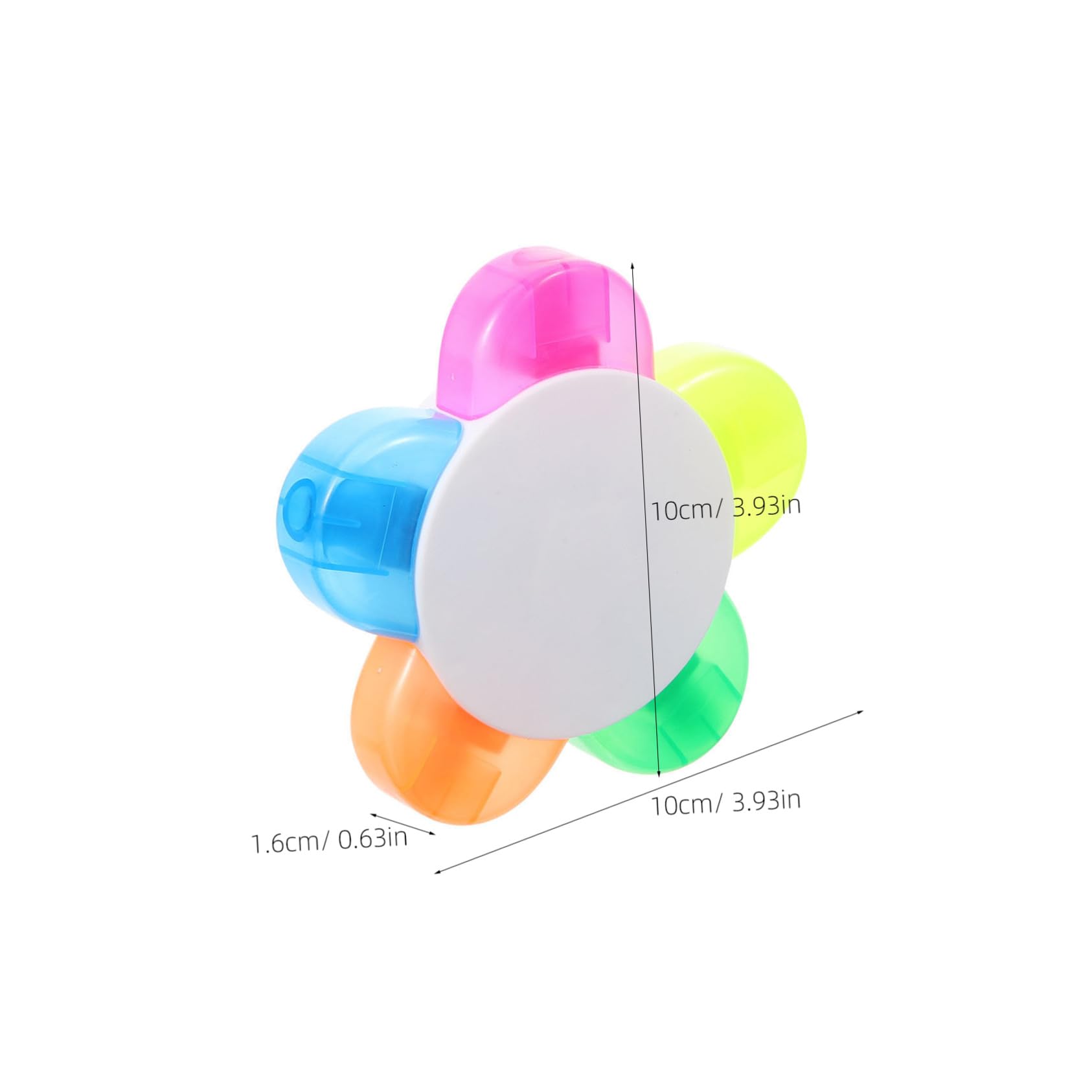 PLAFOPE 10 Stück Blütenblatt Textmarker Farben Wasserfarben-highlighter Stifte Fluoreszierende Marker für Schule Büro Scrapbooking DIY Notizen