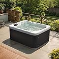 Patiowell 2-Person Outdoor Hot Tub with 41 Water Jets and Digital Control System-The Fresh Water System and Ambient LED Lighting-Intelligent and Cozy Outdoor Hydrotherapy