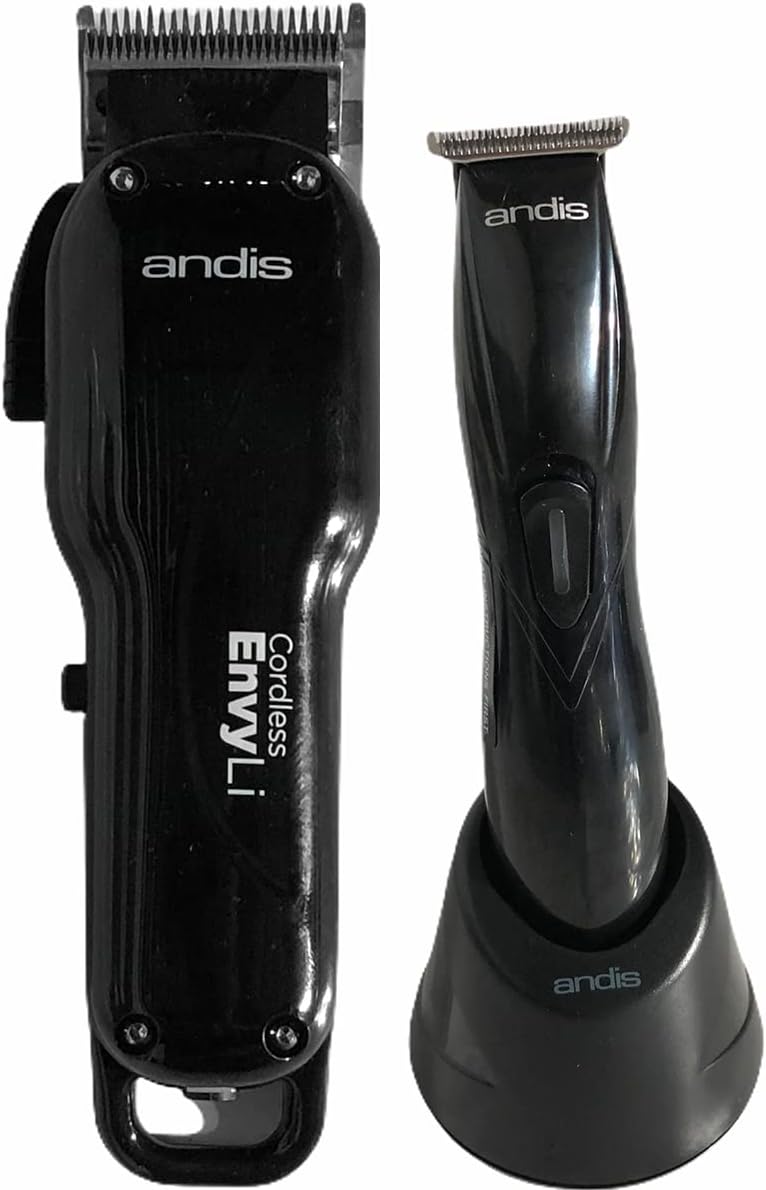 Andis Stylist Combo Envy Clipper + TOutliner Trimmer Black Combo Haircut Kit 66280