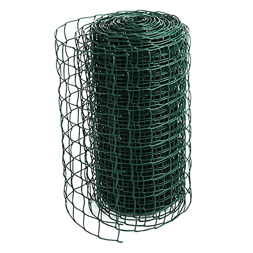 50mm Green Climbing Plant Support Plastic Garden Mesh Trellis Fence 0.5m x 5m