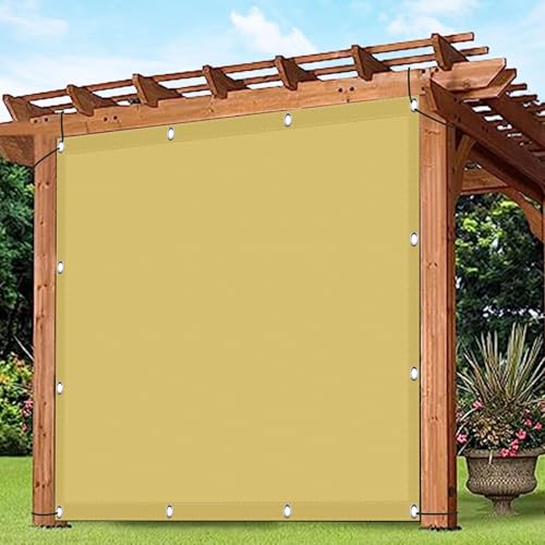 Toile de parasol rectangulaire 4x8m polyester haut de gamme sable - 2
