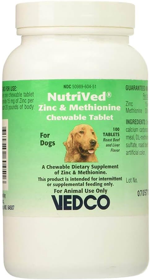 NutriVed Zinpro for Dogs (100 CHEWABLE Tablets)