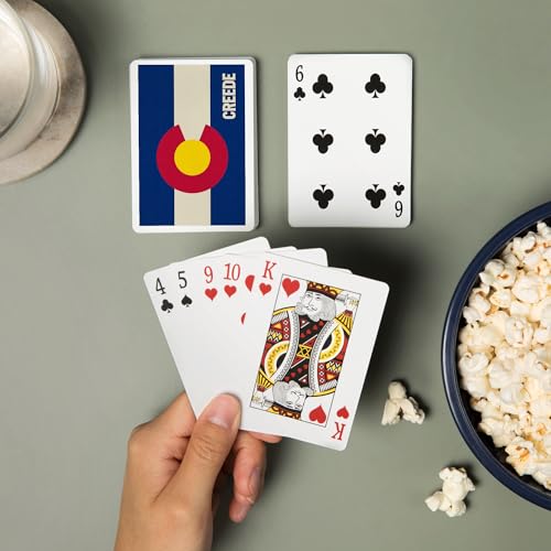 Baraja de cartas Póker Creede Colorado State Flag miniatura 2