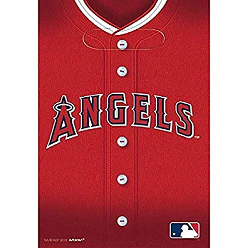 Los Angeles Angels Red Plastic Loot Bags - 9' x 6.5' (8 Pc) - Perfect for Baseball-Themed...