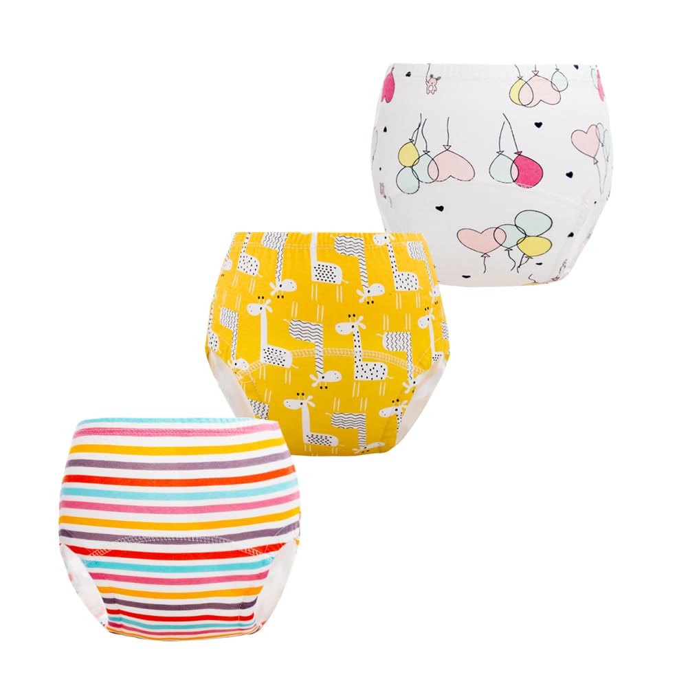 JackLoveBriefs Zestaw 10 majtek do nauki dla chłopca dziewczynki (2-6 lat)