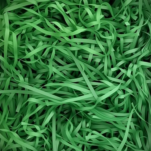 HXJDAM Papel de seda triturado verde de Navidad de 150 g, papel triturado verde para cajas de regalo, suave al tacto, excelente relleno de embalaje de regalo y relleno de cesta