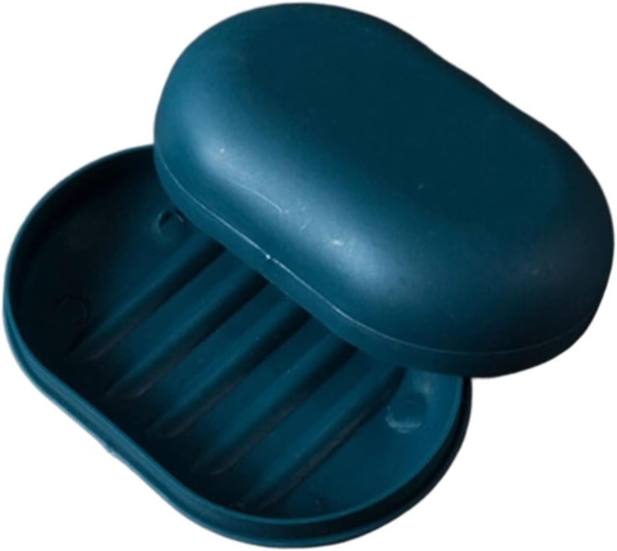 LUCIY Soap Holder Travel Travel Handmade Soap Box Super Seal With Lid Soap Box With Lid Leak-proof Water Candy Color (Color : Dark blue)