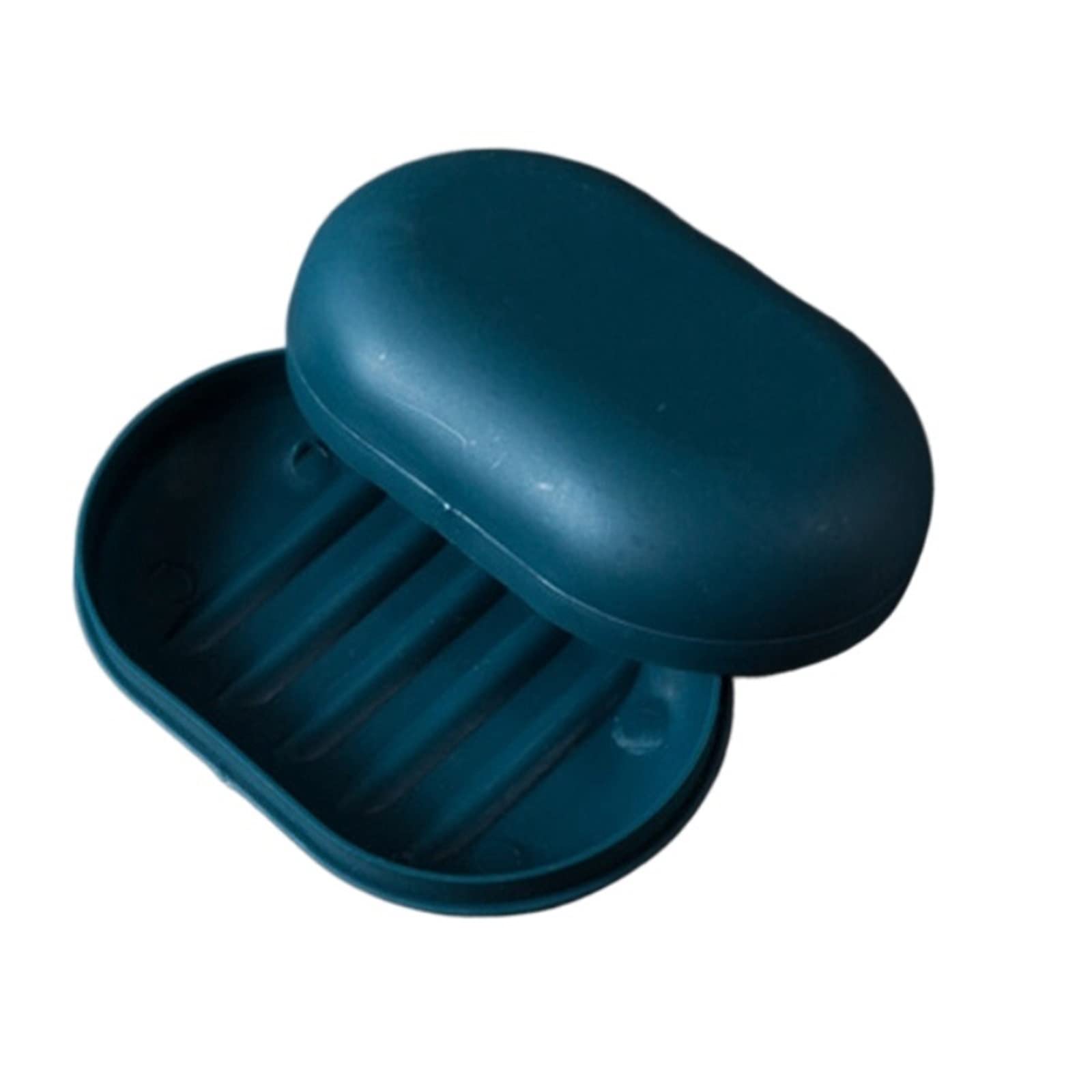 LUCIY Soap Holder Travel Travel Handmade Soap Box Super Seal With Lid Soap Box With Lid Leak-proof Water Candy Color (Color : Dark blue)