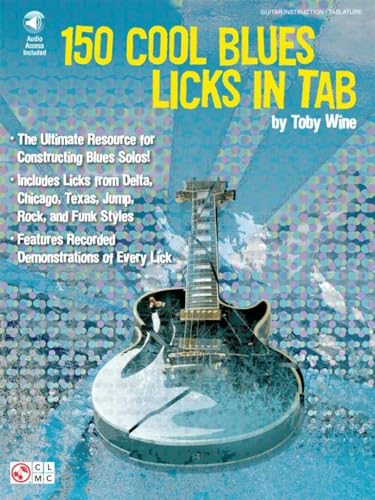 150 Cool Blues Licks n Tab Book/Online Audio