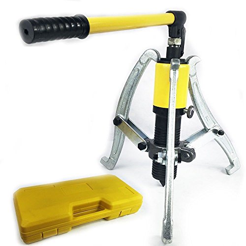 Kit extractor hidráulico Hansemay, multifuncional unidad integral Kit de extractor hidráulico 3 mandíbulas 15T Extractor extraíble de mandíbula con caja