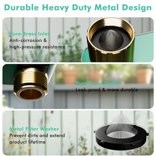 RESTMO Smart Sprinkler Timer with Flow Meter, Water Timer for Garden Hose, Brass Inlet & Outlet, Automatic Lawn & Yard Irrigation Watering System, APP Remote Control (2.4Ghz WiFi Connection) - Thumbnail 3