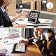 CACOE Hülle für iPad 11. Generation (A16) 2025, iPad 10. Generation 2022 mit Stifthalter, Dünn Ständer Schutzhülle Flexible TPU Rückseite mit Auto Schlafen/Wachen - Schwarz