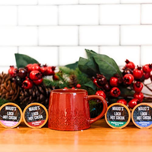 Maud's Flavored Hot Chocolate Variety Pack, 48Ct. Solar Energy Produced Recyclable Single Serve Gluten & Dairy Free Flavored Hot Cocoa Pods, 100% California Blended Hot Cocoa Variety, Kcup Compatible #TOP5