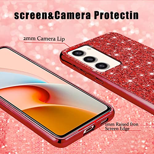 Coque Samsung S23 Plus robuste fine évite les rayures écran dos rouge
