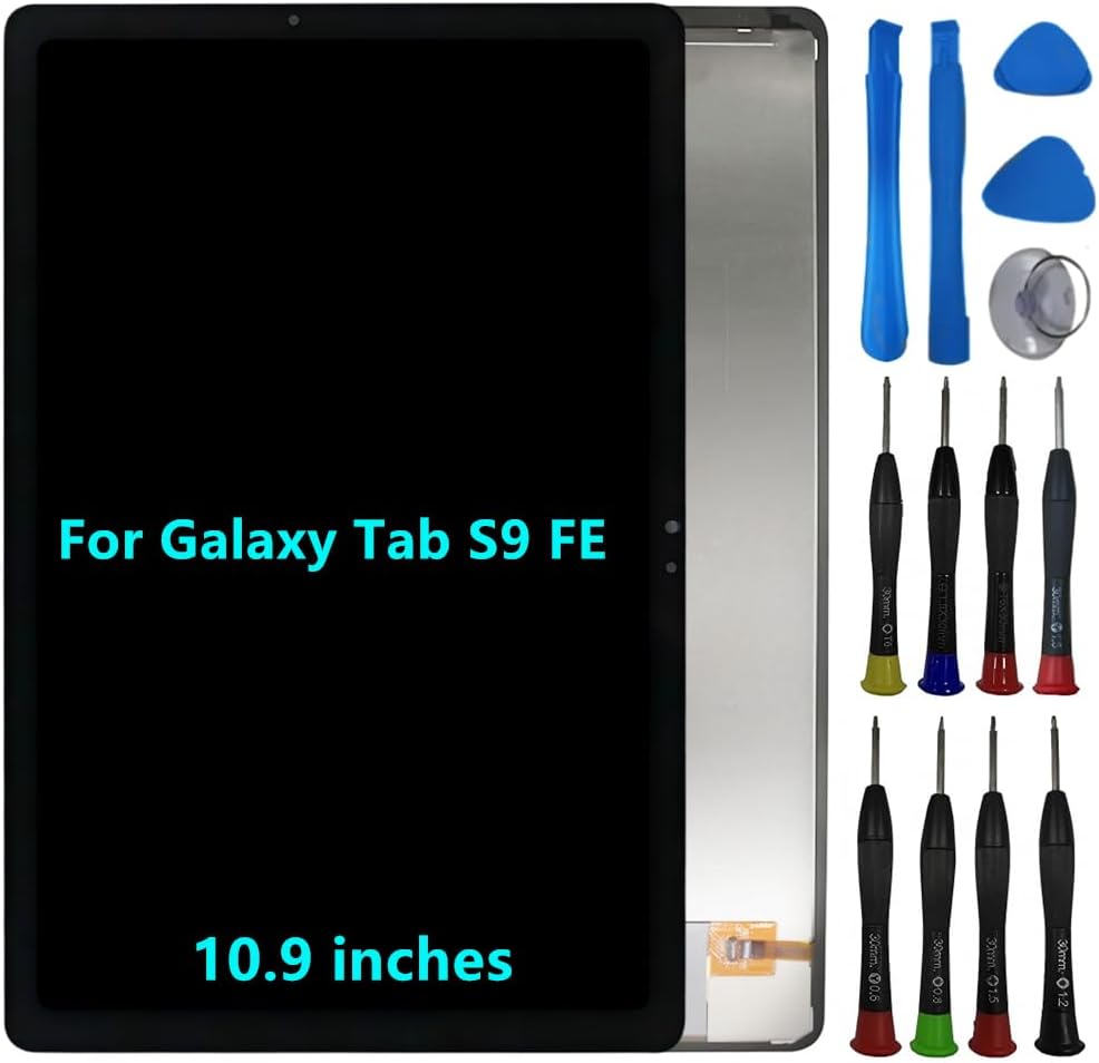 10.9" for Samsung Galaxy Tab S9 FE Screen Replacement Galaxy Tab S9 FE SM-X510 SM-X516B Display Touch Screen Digitizer Assembly with Repair Tool