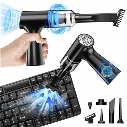 IFTHFOUR Computer Vacuum Cleaner-Compressed Air Duster-Air Blower Powerful 4-in-1-Electric Air Dusters-Replace Compressed Air Cans for PC, Computer, Car -Vacuum Keyboard Cleaner Cover