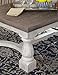 Signature Design by Ashley Havalance Farmhouse Rectangular Coffee Table, Gray & White with Weathered Finish