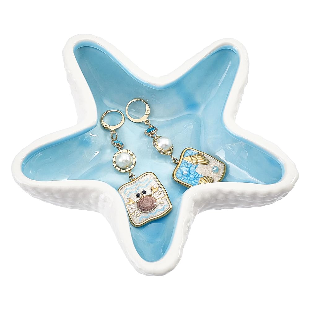 Porte-bague étoile de mer en céramique pour ranger vos bijoux