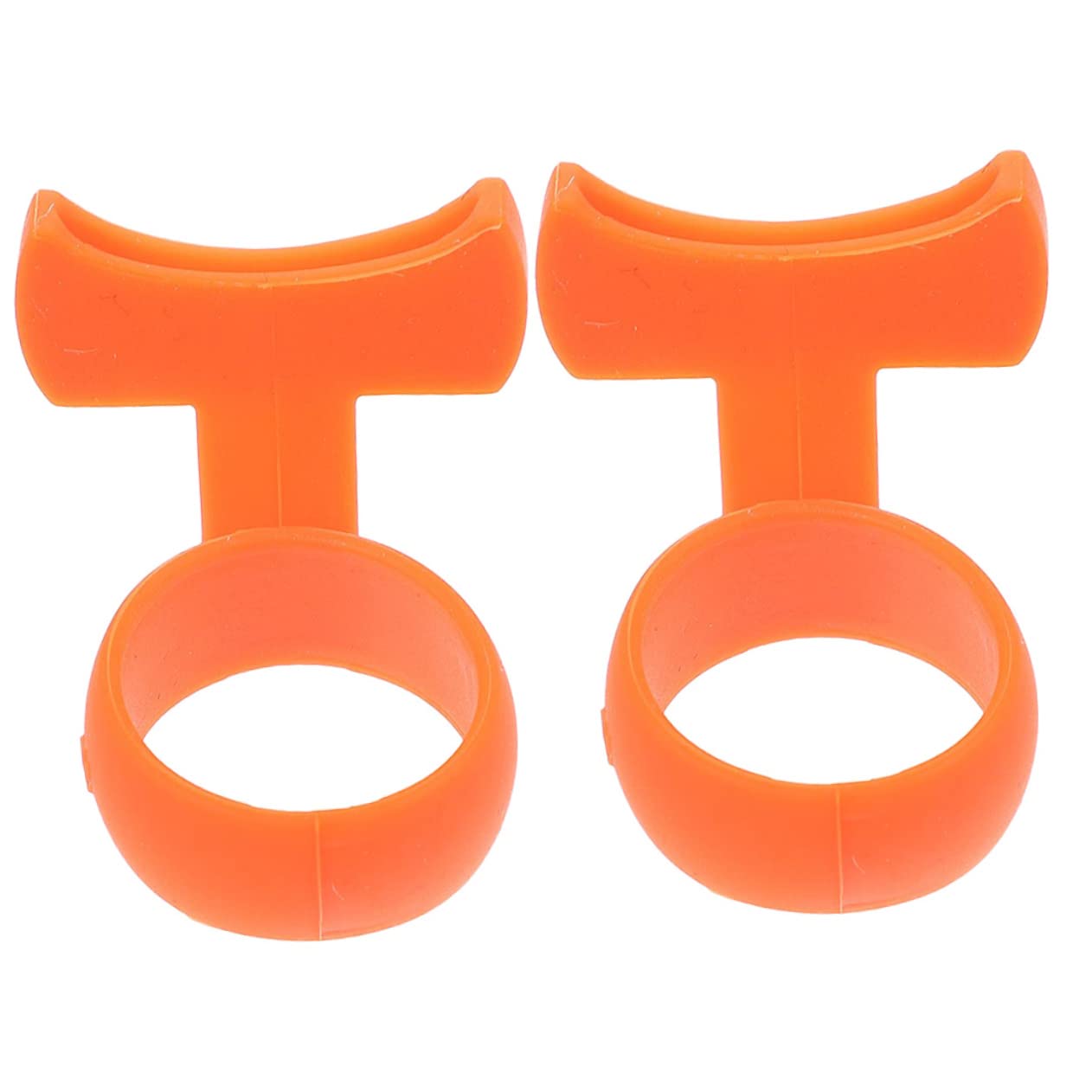 VICASKY 6 Piezas Elegir Cuna De Porta Instrumentos Herramienta De Sujeción De Púas De Guitarra Púas para Guitarra Capacitación Punzón De Púa De Guitarra Jugador Gel De Sílice Orange