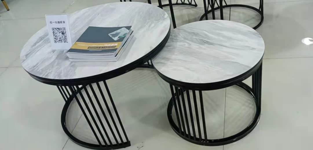 Buy Blue River Modern Nesting Coffee Table, Marble Look Sofa Side Nest