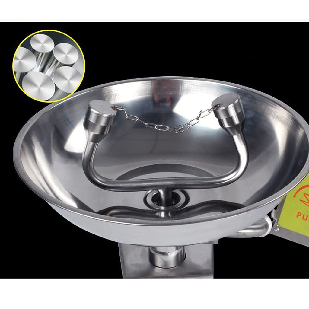 Station de Lavage oculaire Murale en Acier Inoxydable 304, raccordement de plomberie pour lavabo de Lavage oculaire et Facial d'urgence.,