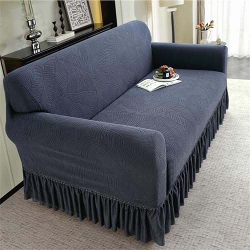 Housse de coussin de canapé extensible jacquard 1 place - 7