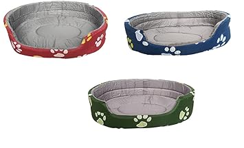 SR VISION Dog Extra Soft Round Bed for Puppy and Cat(Multi-Color) (S) 1 Pcs