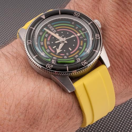 Image of StrapHabit Quick Release Rubber Watch Strap Band FKM 20mm 22mm 24mm