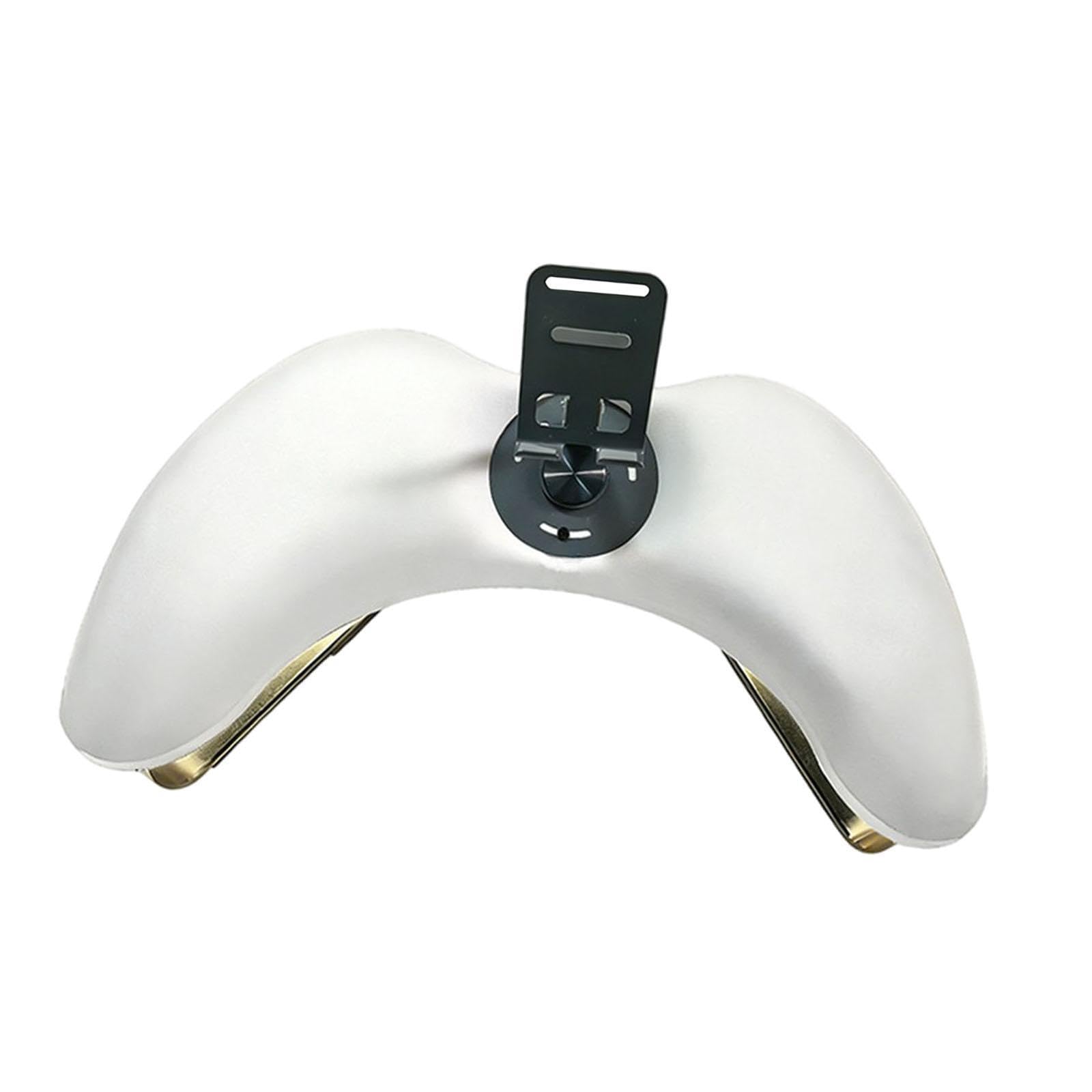 perfk Cuscino poggiamani per manicure supporto per telefono, gambe in metallo per unghie in acrilico fai casa, Bianco
