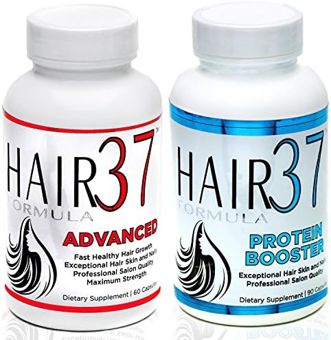 Hair Supplements with Advanced Vitamins for Fast Hair Growth 18 Amino Acids for Strong Thick Hair and Nails Builds Keratin and Collagen for Skin Hair Formula 37 Advanced and Protein Booster