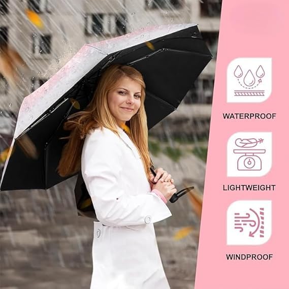 Image of TEKCOOL Umbrella, UV Big Size Umbrella for Sun Protection Rain Windproof Strong Large 3 Fold for Men Women Kids Boys Girls Perfect & Stylish Windproof & Compact?