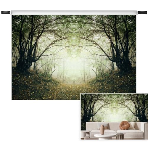 Fondo Fotográfico Bosque con Niebla 7x5ft Poliéster miniatura 1