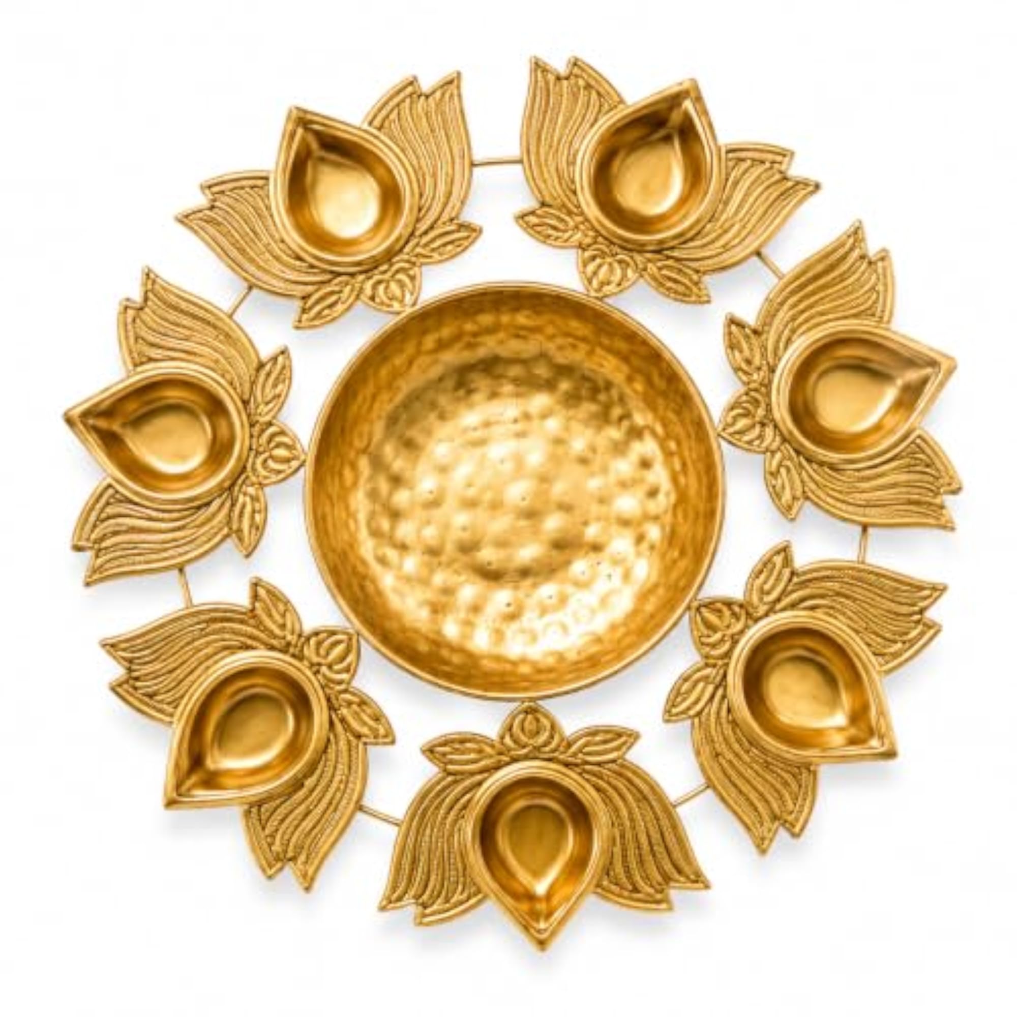 Lotus Radiance Decorative Urli & Diya