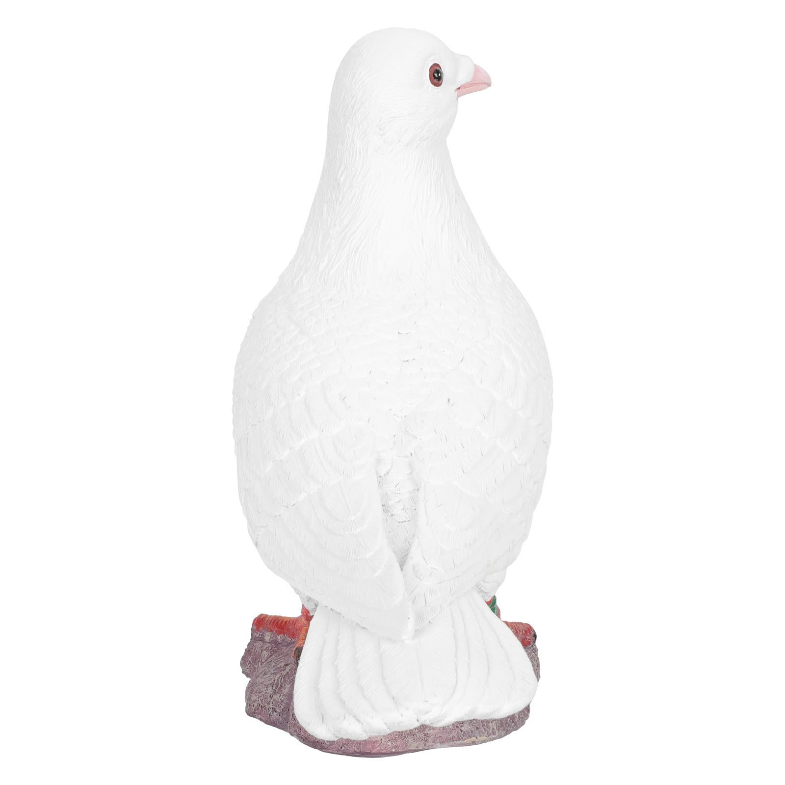 Statue de colombe blanche en résine pour embellir une scène d'étude et cour