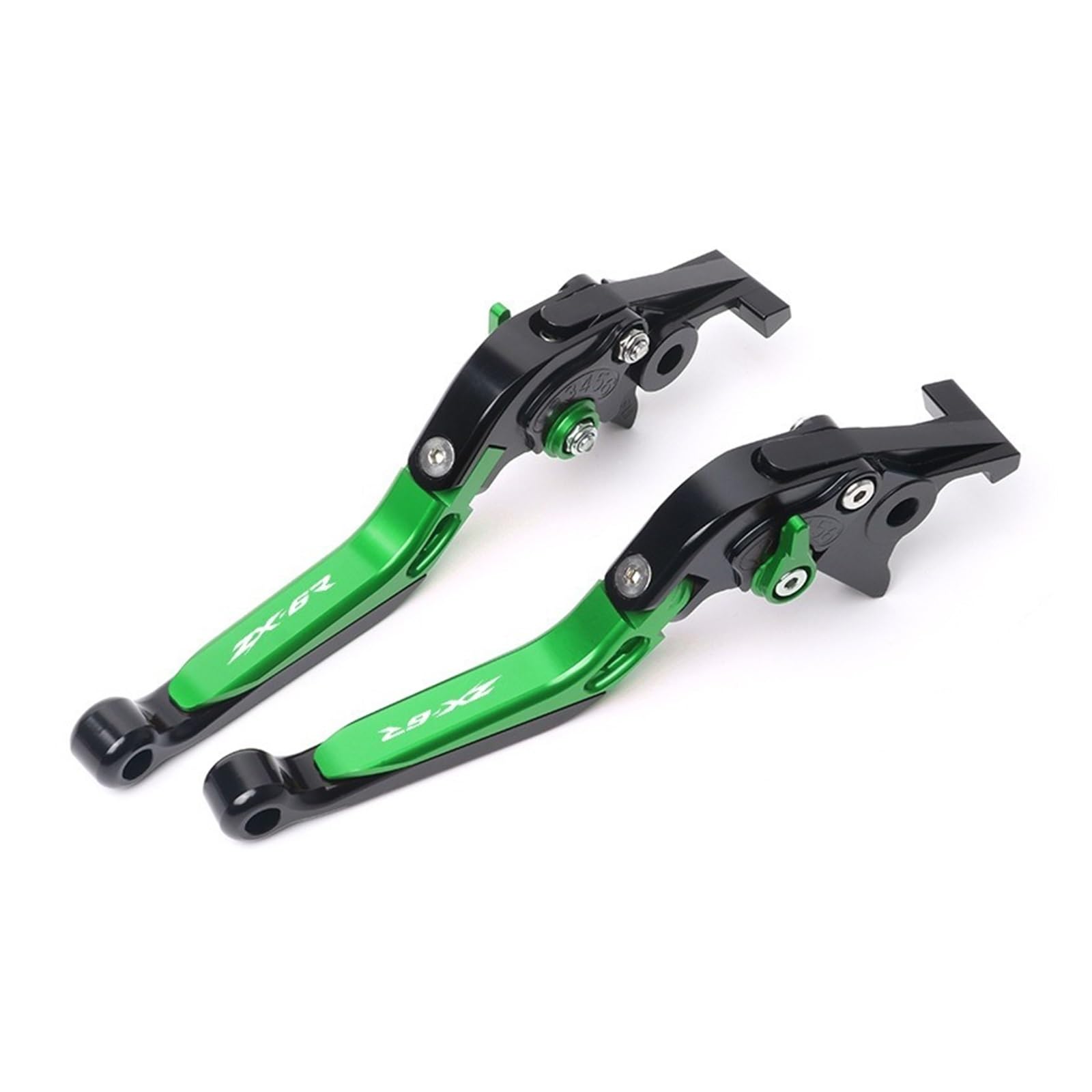 Wkdyriwo Green 3 Motorcycle Folding Adjustable Brake Clutch Levers Handlebar For Ka&Wasaki Zx6r Zx-6R 2019-2023 Brake Clutch Lever Motorcycle Brake Clutch Levers